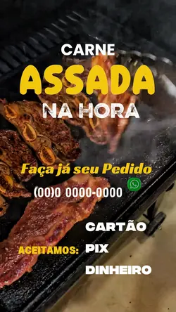 CARNE ASSADA NA HORA