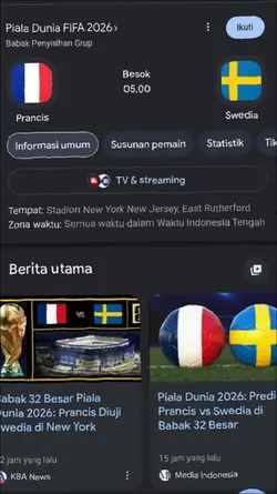 prancis vs swedia