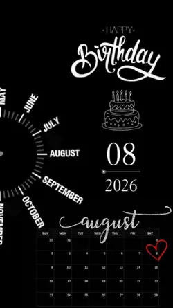 BDAY 8 AUGUST 2026