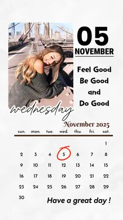 5 NOV, WEDNESDAY