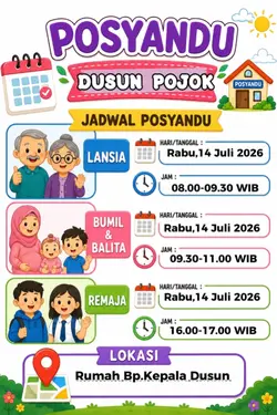 Jadwal posyandu 