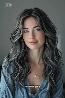 smokey grey hair