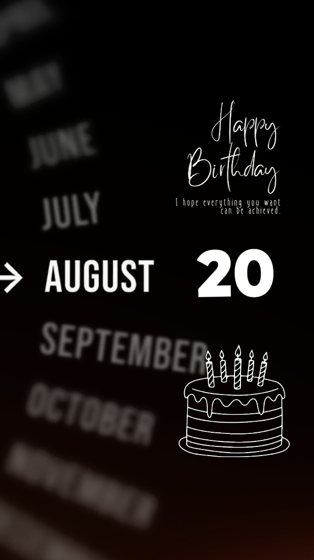 HBD 20 august