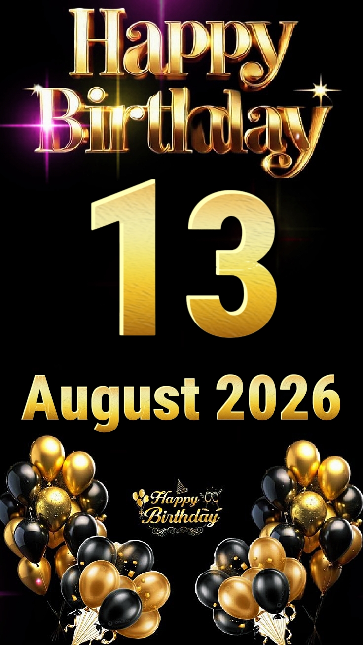Geburtstag 13. August 