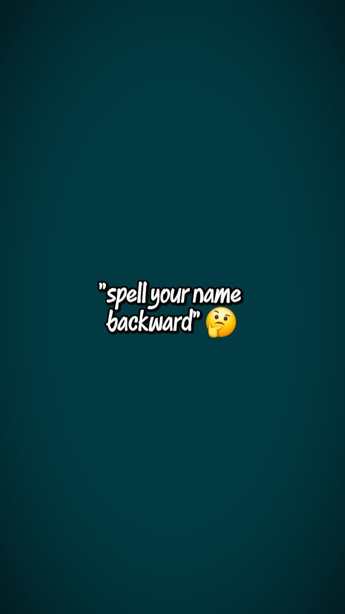 spell backward