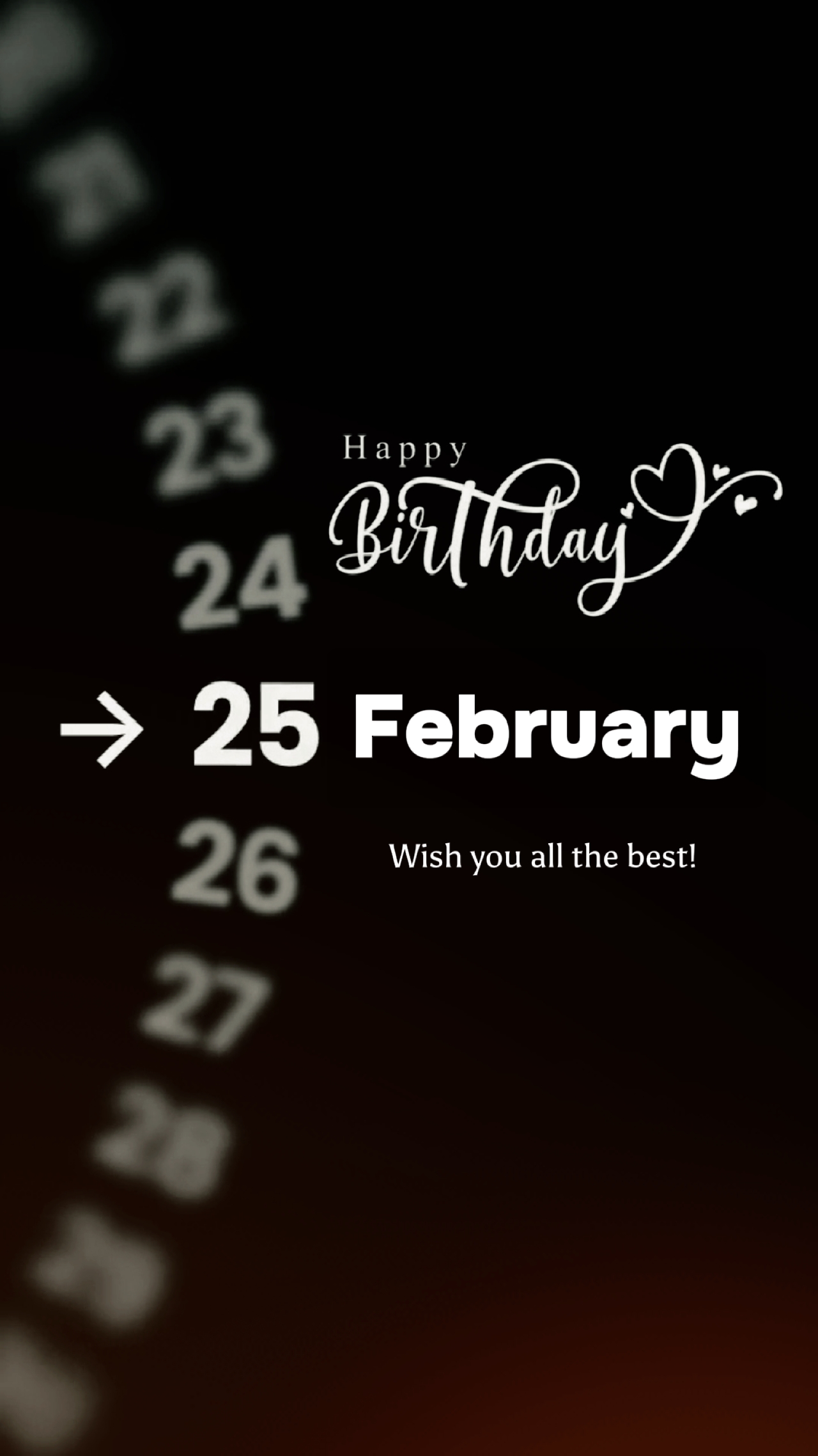 HBD 25 ŞUBAT