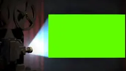 projector green scre