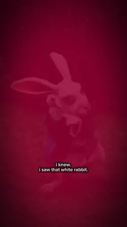 white rabbit w clock
