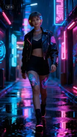 Cyberpunk Neon Assas