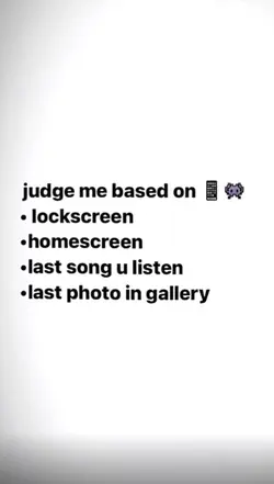 Judge me based: