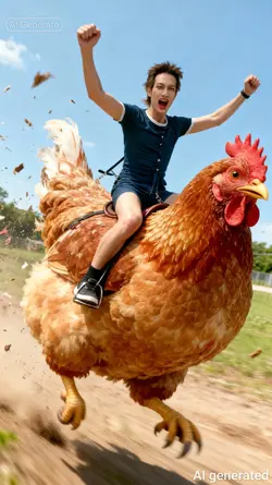 ME AND GIANT CHICKEN