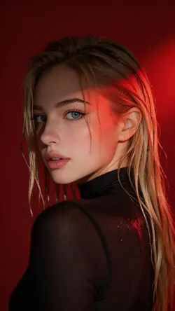 Red Photoshoot Wet