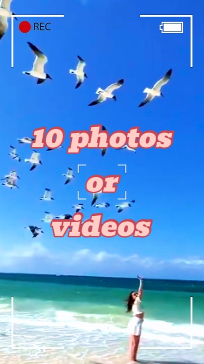 10 photos or videos 