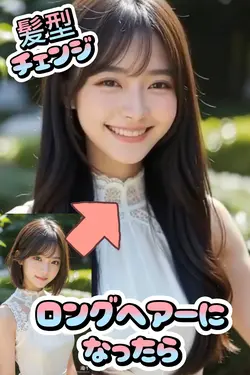 もしロングヘアーにしたら?