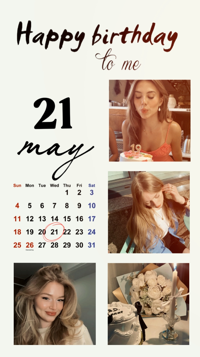 BIRTHDAY 21 MAY 2025