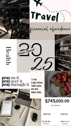 Vision board collage