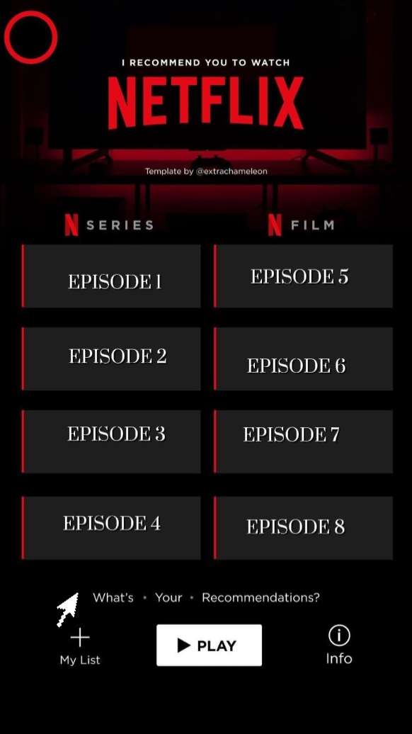 Antarmuka Netflix 