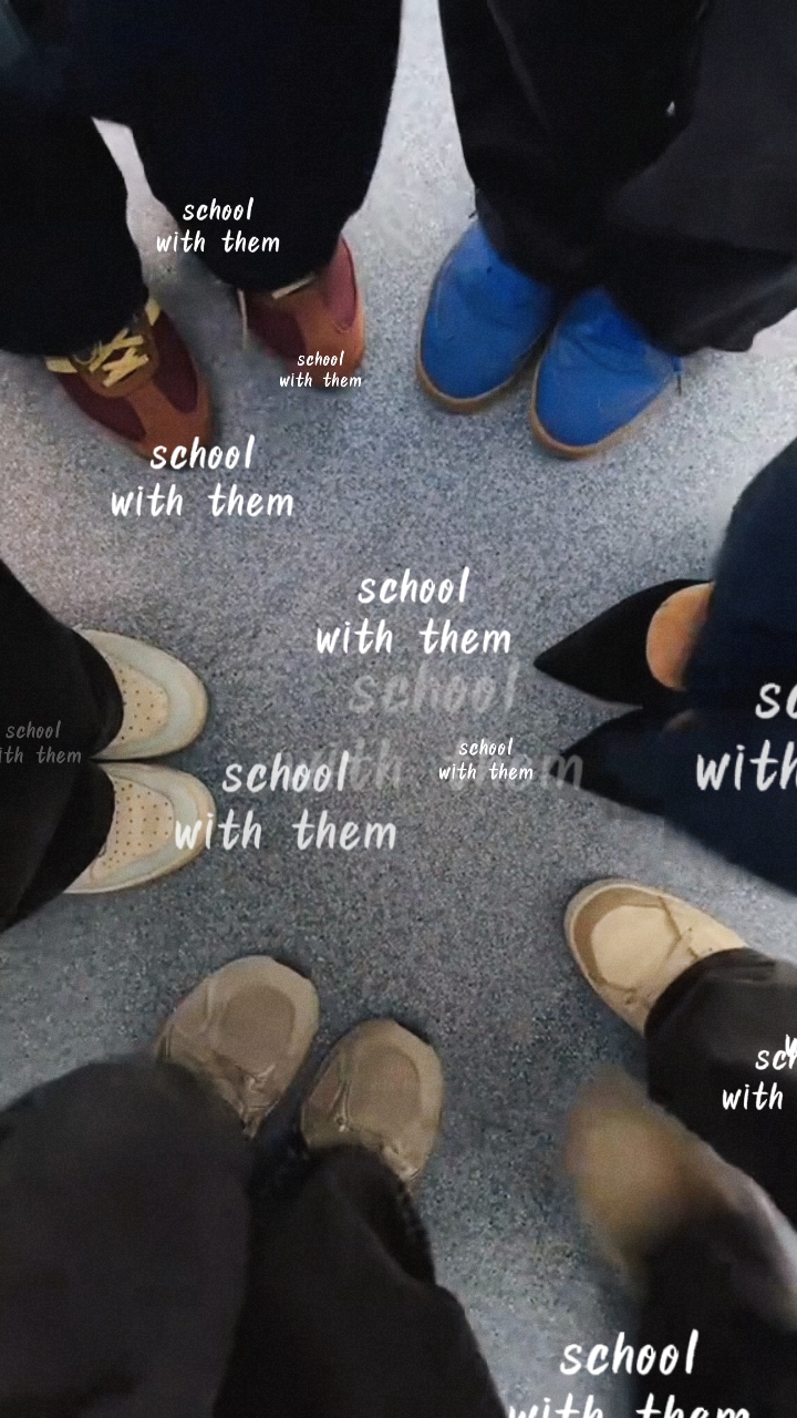 school with them