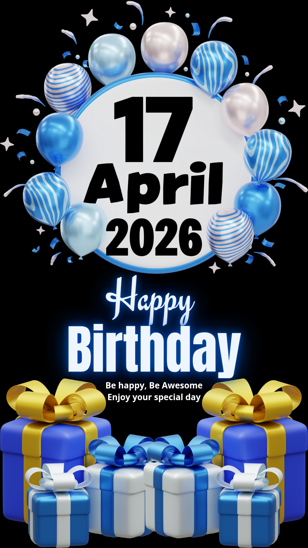 Selamat ulang tahun 17 April 2026