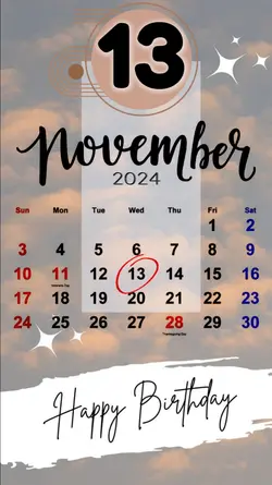 Hbd 13 November 2024
