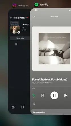 ig & spotify ios ver