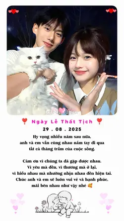 Thất Tịch 29/8/2025