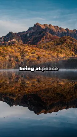 Being at peace 