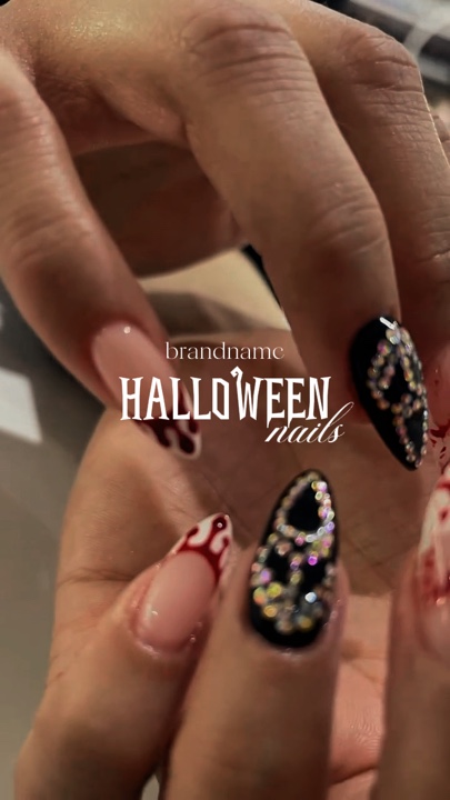 Idea de uñas de Halloween
