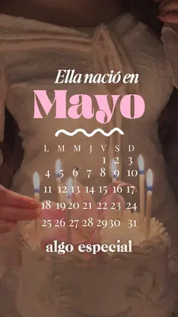 Ella nació en mayo 