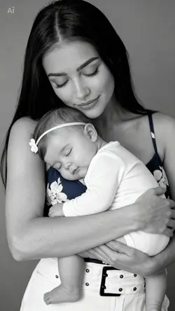With baby photoshoot