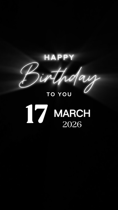 JOYEUX ANNIVERSAIRE 17 mars