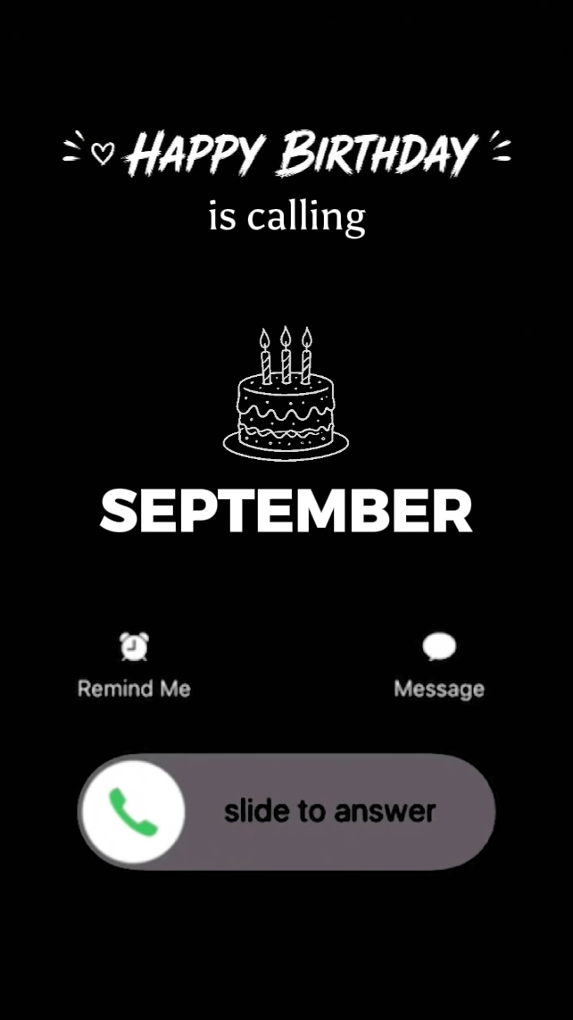 B'day September Call