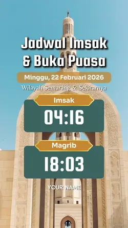 JADWAL IMSAK & BUKA