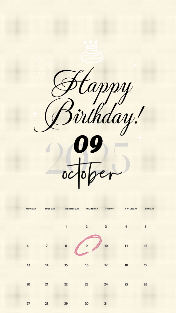 HBD 09 OCTOBRE