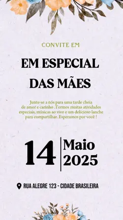 convite dia das mães