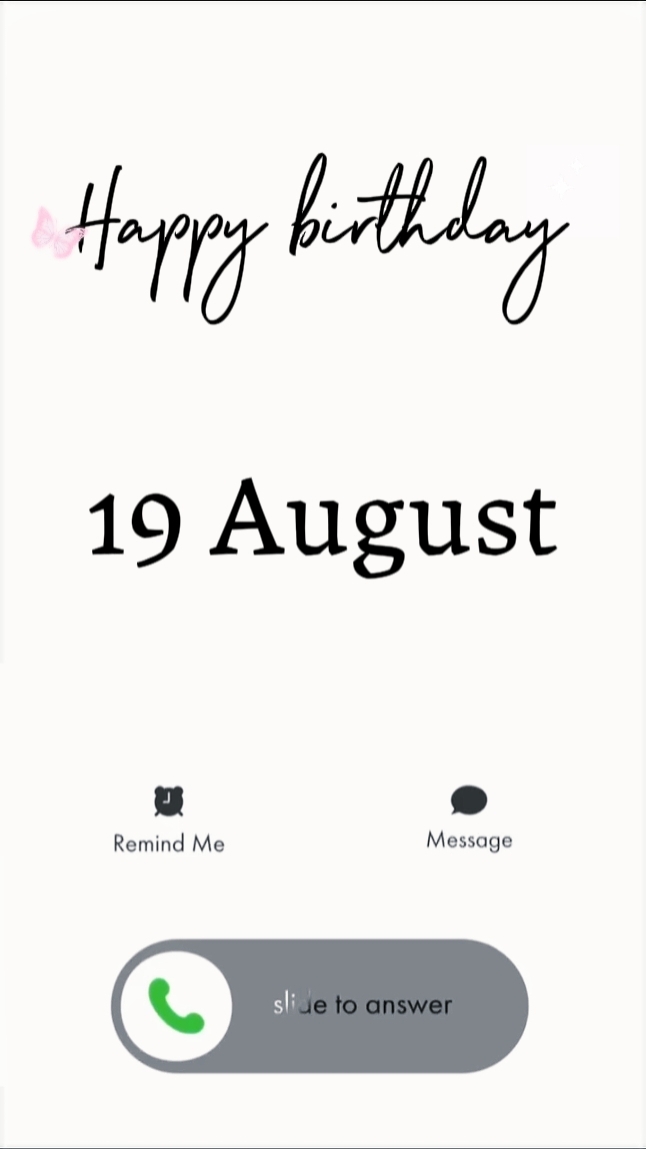 HBD 19 AUGUST