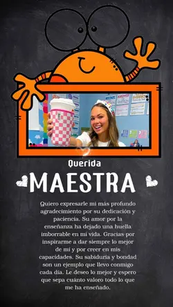 Carta a mi maestra