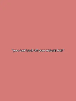 Natural hair