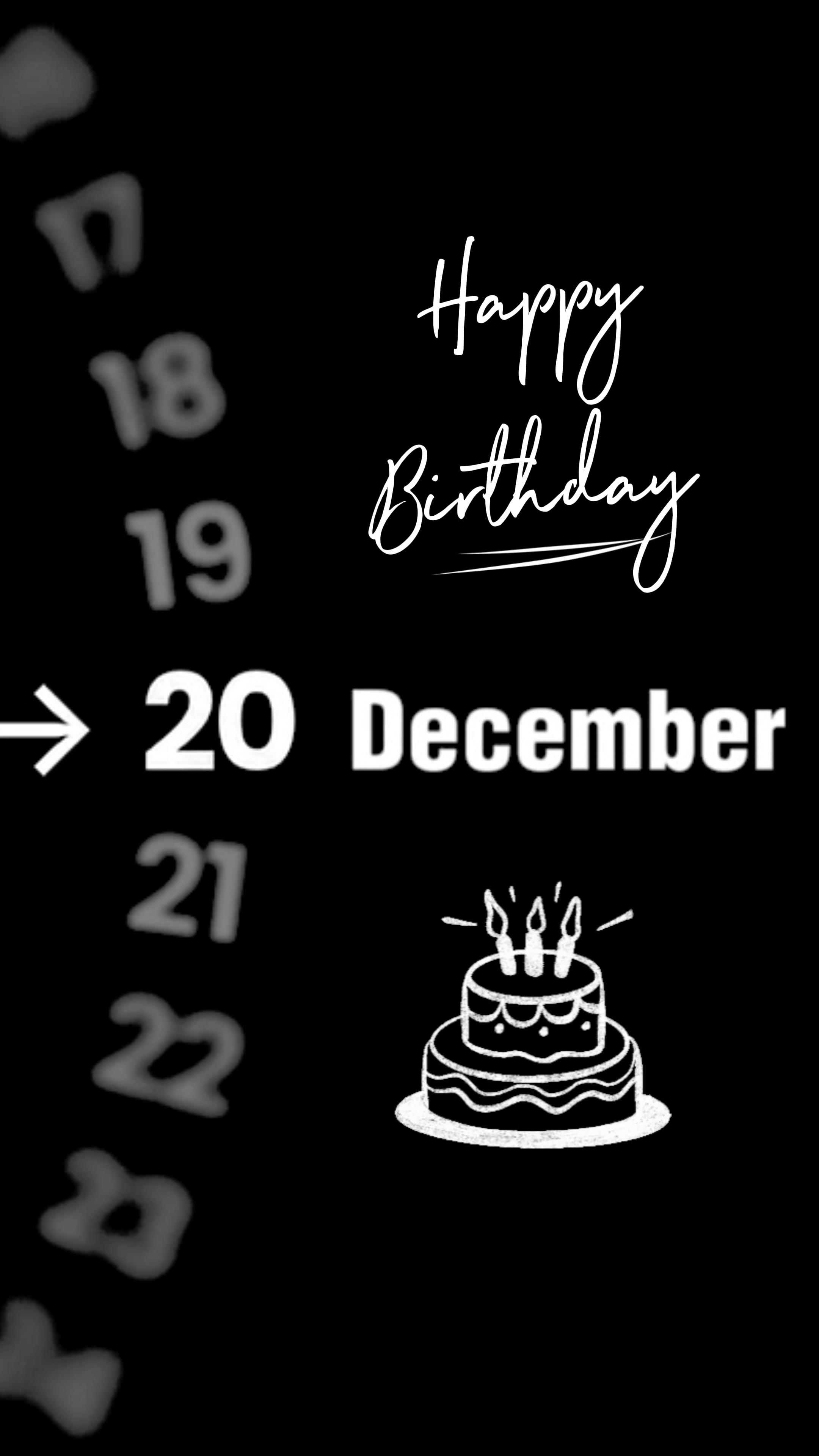 Aniversário 20 de dezembro