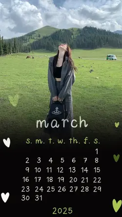 calendar March 2025 