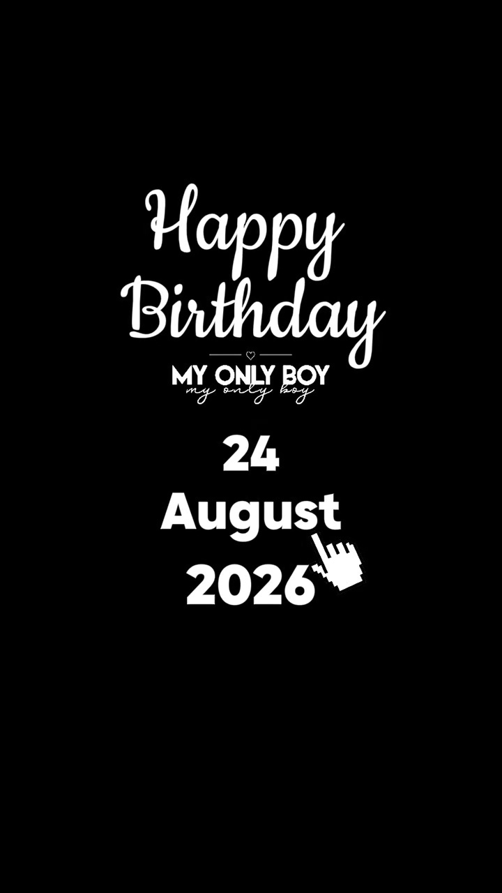 BDAY SON 24 AUG