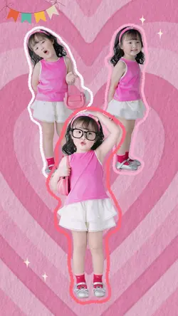 Mẫu 6 ảnh em bé 