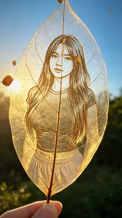 Dry leaf art