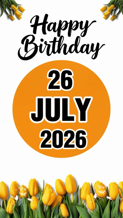 26 de julio cumpleaños 
