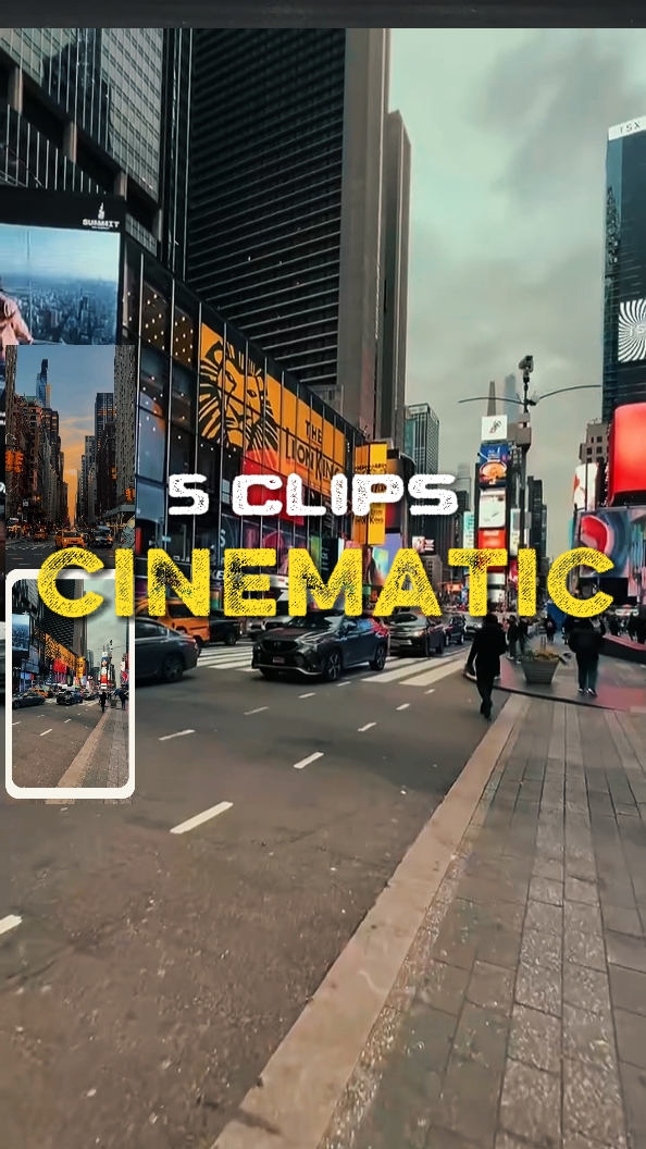 5 clips cinematic 