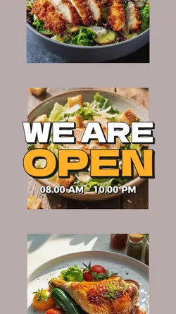 we are open