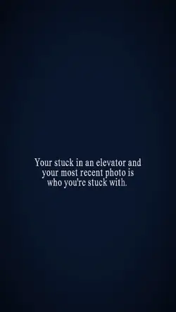 stuck in an elevator