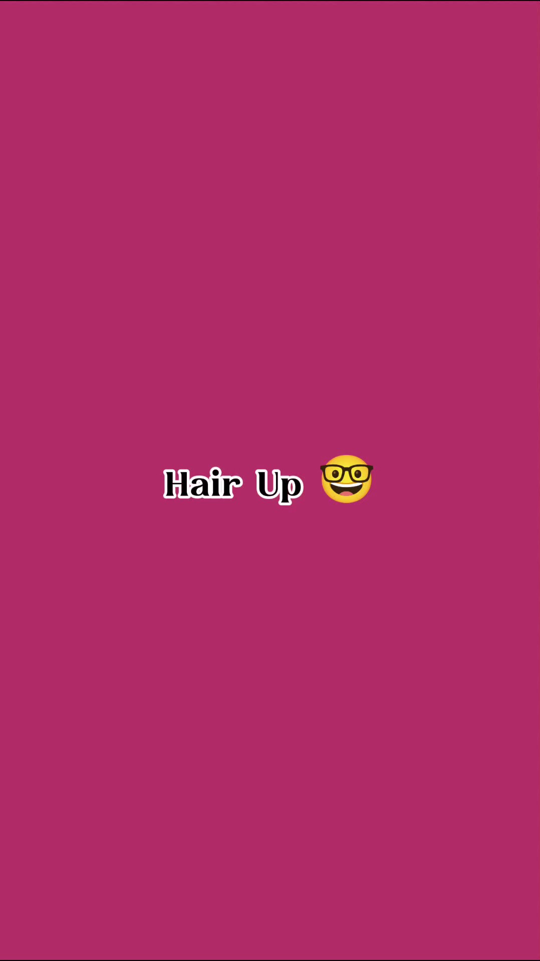 nakataas ang buhok
