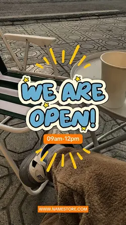 We Are Open! 