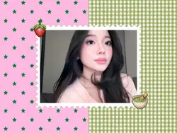 green pink frame
